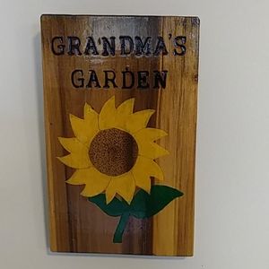 Handmade Grandma's Garden Sign